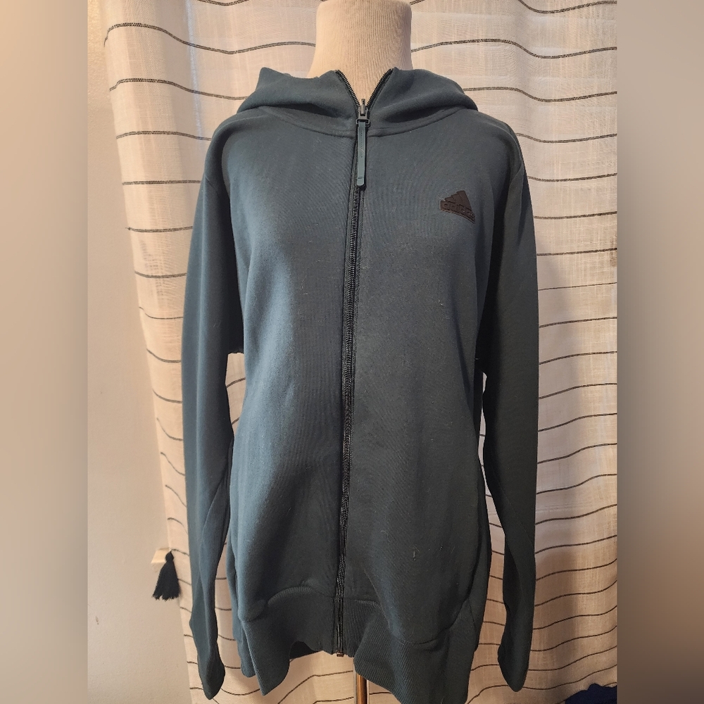 Adidas Black Zip-Up Hoodie